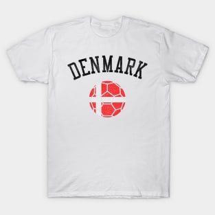 Denmark Soccer Team Heritage Flag T-Shirt